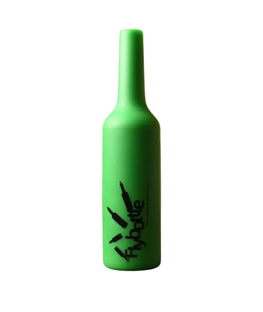 Бутылка тренировочная, эластичная для флейринга Flybottle Зеленая