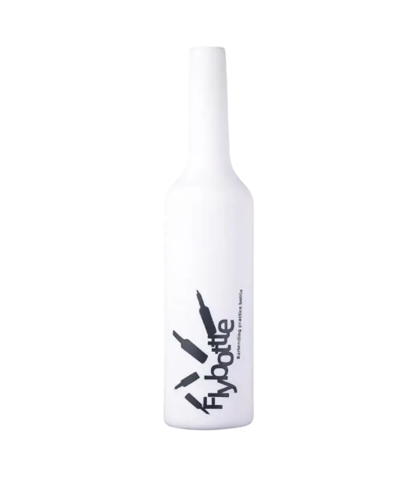 Бутылка тренировочная, эластичная для флейринга Flybottle Белая