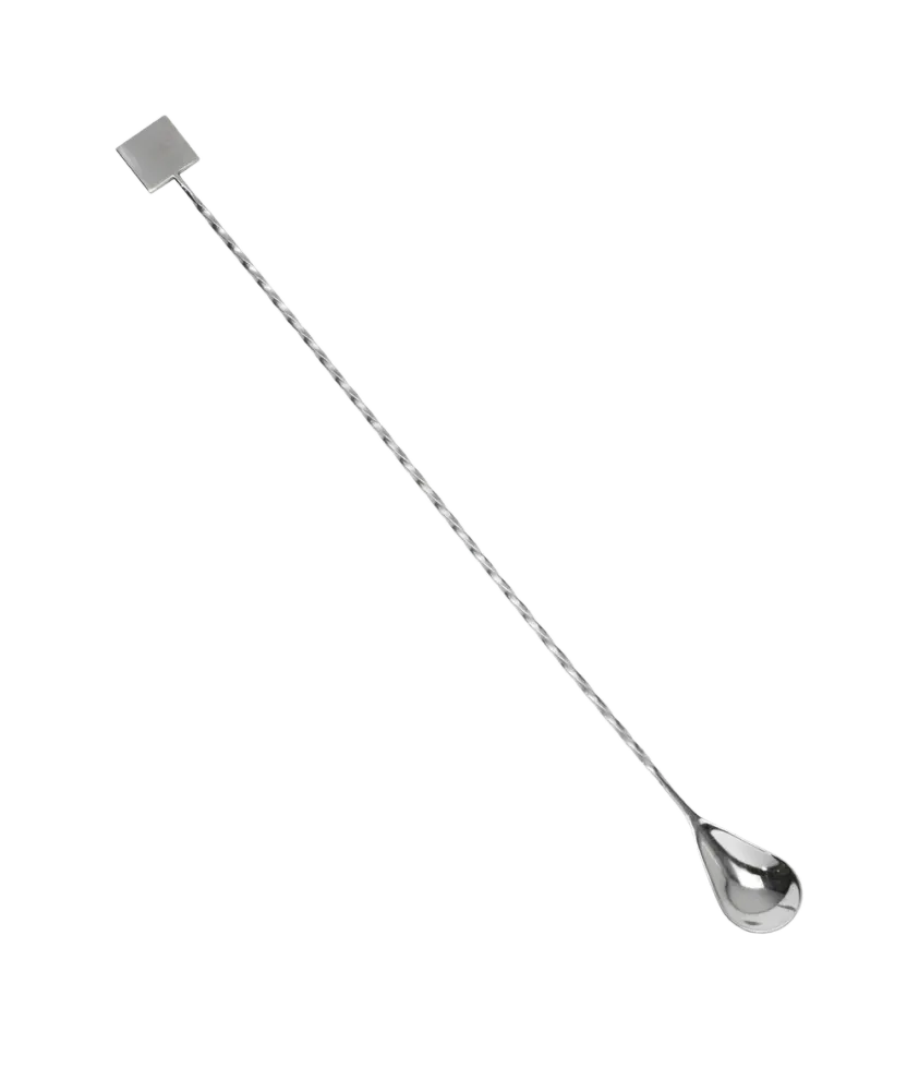 Барная Ложка Cocktail Design 40 см Square под гравировку