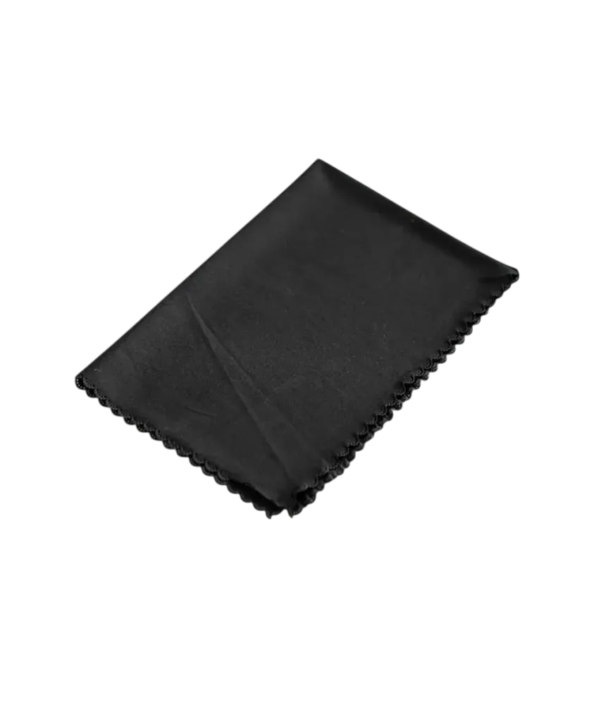 Безворсовое полотно для натирки бокалов Lace Black / Кружево Черное