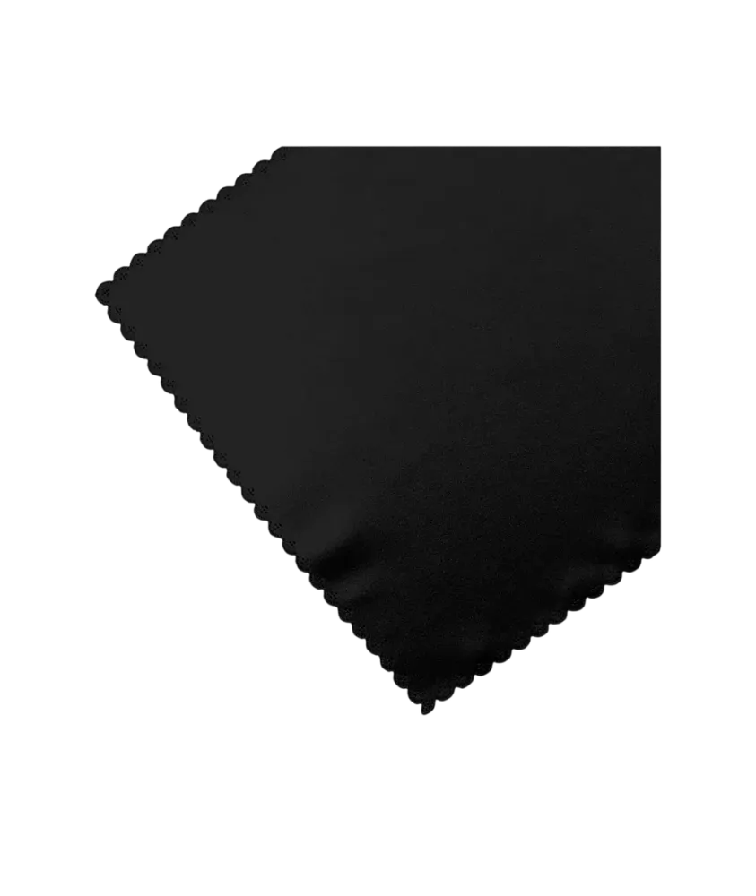 Безворсовое полотно для натирки бокалов Lace Black / Кружево Черное