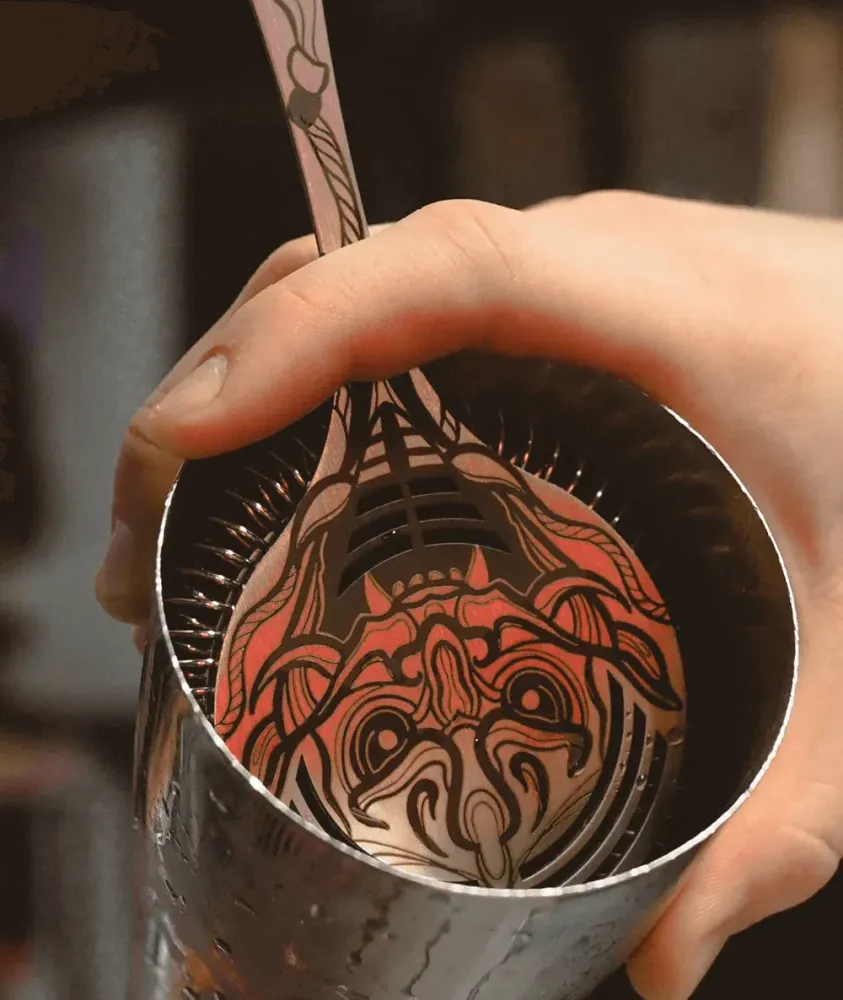 Стрейнер-хоторн Cocktail Design Hannya by Tattoo.Darina