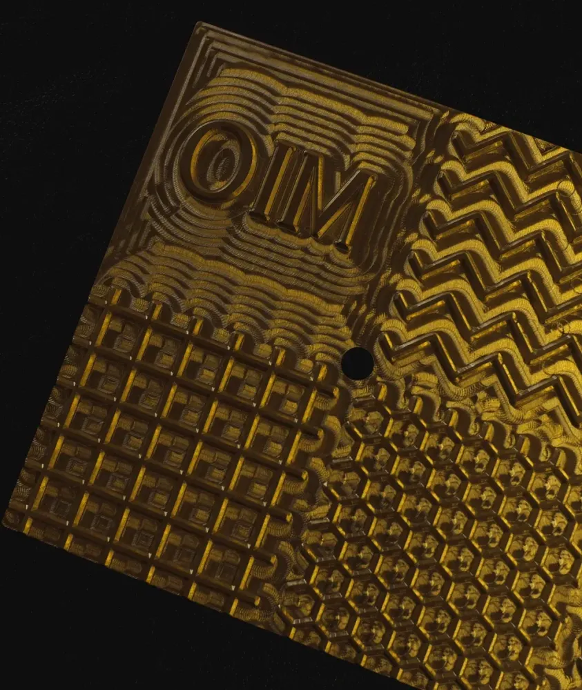 Плита (оттиск) для тиснения льда на 4 текстуры Cocktail design