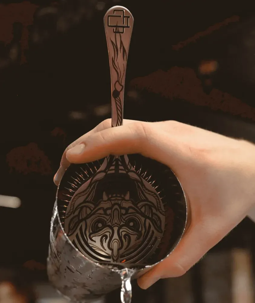 Стрейнер-хоторн Cocktail Design Hannya by Tattoo.Darina