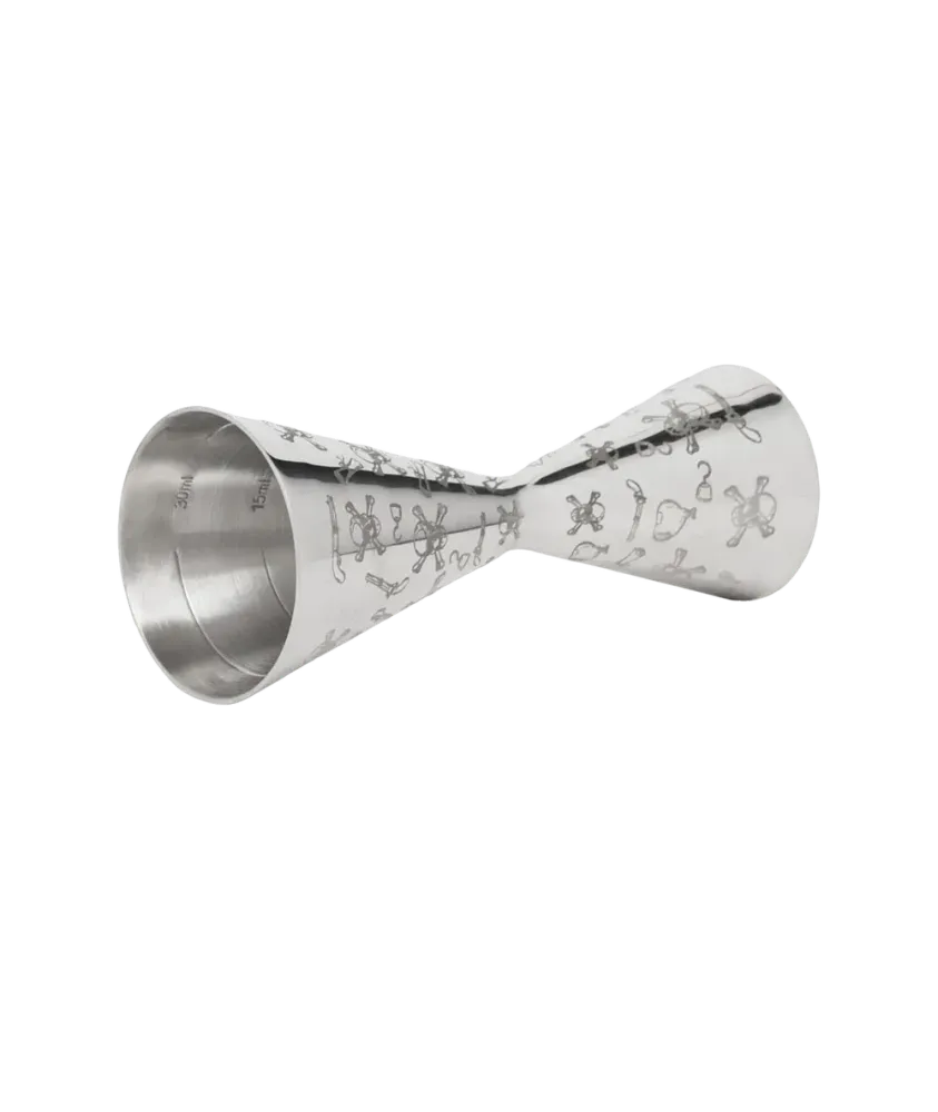 Джиггер с гравировкой "Skull" Barsoul 30/45 мл.