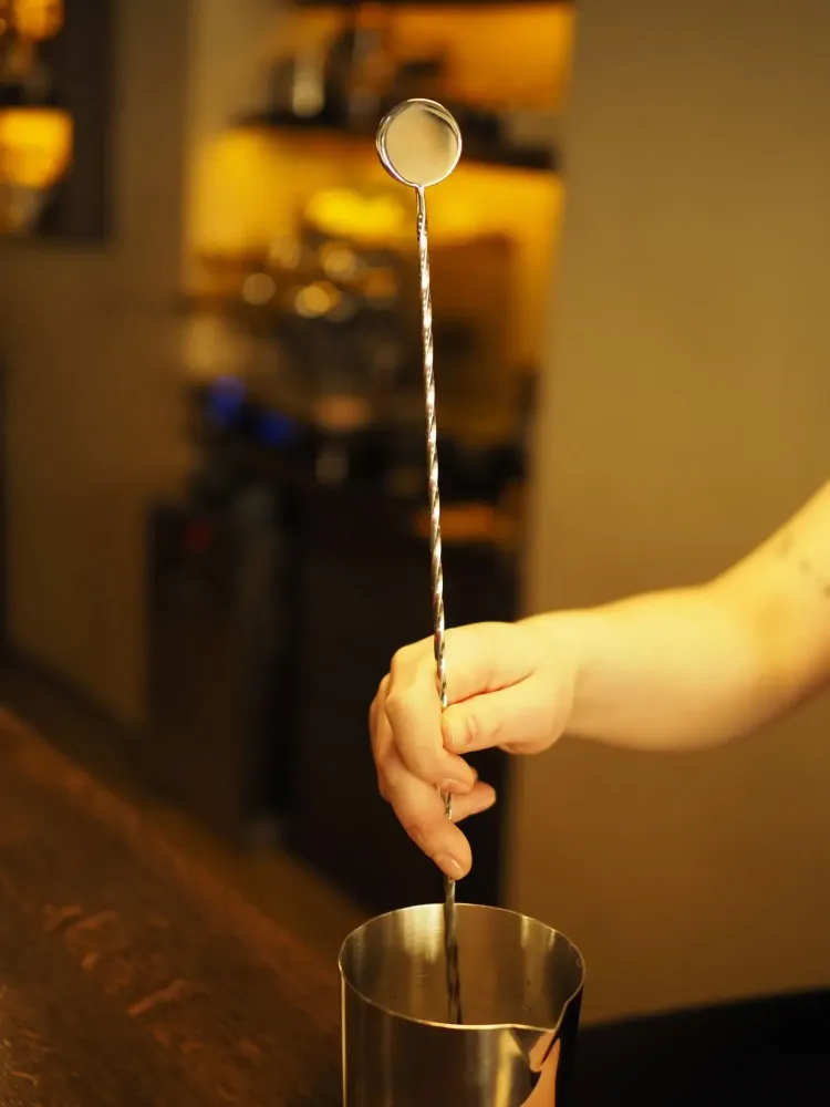 Барная Ложка Cocktail Design 40 см Circle под гравировку